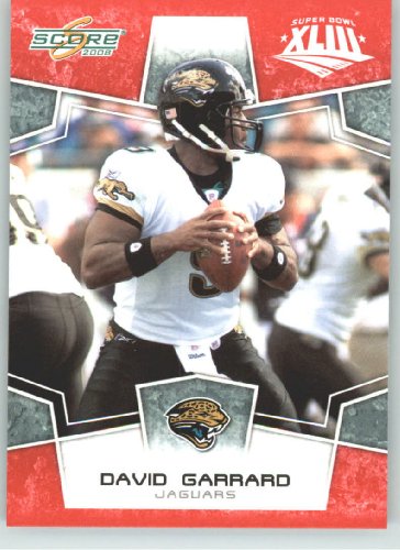 2008 Donruss / Score Limited Edition Super Bowl XLIII # 138 David Garrard - Jacksonville Jaguars - NFL Trading Card in a Prorective Screw Down Display Case