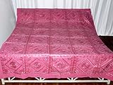 Bedspread Bed Sheet with Mirror Work Cotton Bed Sheet Bedspread