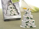 Calla Lily Theme Wedding Cake Magnetic Memo Holder (Set of 32)