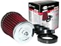 Eufab 17432 Sport-Luftfilter McKita, universell, dunkelrot, mit 6 Adaptern