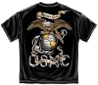 Eagle USMC Black - Military T-Shirt