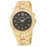 Seiko Mens Perpetual Calendar Gold-Tone Watch #SNQ070 by Seiko
