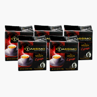 Click here to buy Braun 01326-5PACK Tassimo Espresso Pods, 80 Pods by Braun.