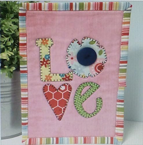 Just Love Mug Rug Pre-cut Applique Kit, Sewing Kit , Sewing Quilt Kit