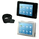 Cowon D2 2GB 4GB Portable Media Player Silicone Skin Protective Case with Sports Adjustable Armband - 2 Color Options