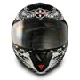 VCAN Blinc 210 Flat Black Large Bluetooth 1.2 Enabled Full Modular Street Helmet with CRUSADER Graphics