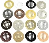 Polished Brass Shower Drain Strainer Trim Kit Plate