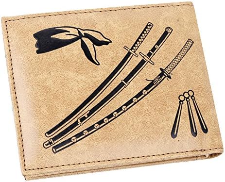 Coolchange Anime One Piece Roronoa Zoro Logo Unisex Leather Wallet