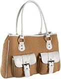 Magid Paper Croc-Embossed Trim Pocket Tote