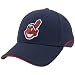 Cleveland Indians Merchandise: New Era Cleveland Indians Navy Blue Official Batting Practice Mesh Fl