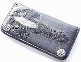 ReiZ エイ革＆SILVER925クロスモチーフのウォレット（スターマーク） WL1200 silver925 クロス