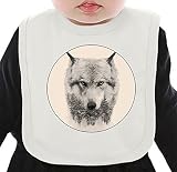 Wolf ネクタイを有する有機ビブ Medium