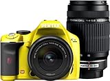 PENTAX デジタル一眼レフカメラ K-x ダブルズームキット イエロー/ブラック 046