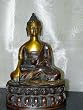 12" Lord Buddha Earth Touching Mudra Brass Buddha Statue Free Shipp