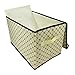 Storage Box, Foldable Non-woven Fabric Flip Top Lidded, White, Middle