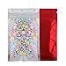100 Assorted Translucent/Silver/Colored Flat Metallic Foil Zip Sealable Locking Bags Pouch 8.5x13cm (3.3x5.1