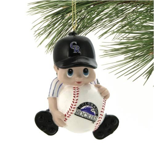 Buy Colorado Rockies Lil' Fan Baseball Player Acrylic Ornament by Football Fanatics
