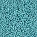 Miyuki Delica 11/0 Cylinder Seed Beads - Matte Op Turquoise Green AB - DB0878 5 grams