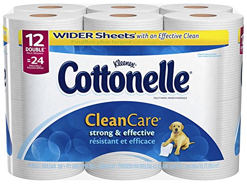 Cottonelle Clean Care Double Roll Toilet Paper With Soft Ripples
