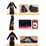 Naruto Itachi Uchiha Deluxe Cosplay Costume Black (Size: L)