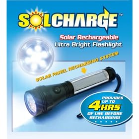 Solar Flashlight - No batteries powered by Sun