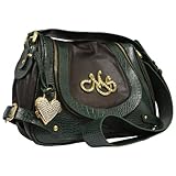 MS Shoe Designs Ana - Animal Print Green/Brown Handbag MS Shoe Designs Ana - Animal Print Green/Brown Handbag
