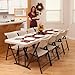 Lifetime # 80175 Fold-In-Half Utility Table, Almond, 8-Foot
