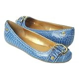 KELTON Women's Flats Blue Snk Pu Sz 6.5
