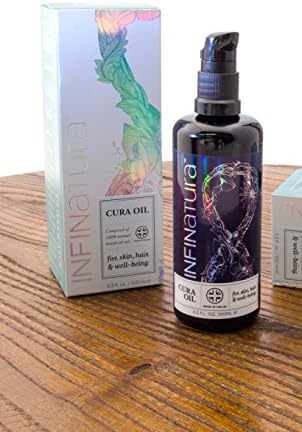 Top-Selling, Multi-Purpose Skin Oil in the UK- The All Natural, Cruelty-Free &amp; Vegan - Healing Dry Oil for Skin - Infinatura Cura Oil. (3.3 Ounce)
