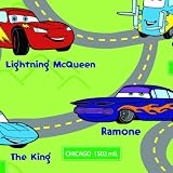 Crafty Cuts 1-1/2-Yards Fleece Fabric, Cars Roadway