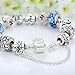 Presentski Fashion Charm Bracelet for Teen Girls and Women with Flower Themed Star Charms 7.1 Inches
