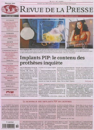 Produkt-Bild: Revue de la Presse