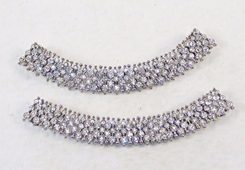 Jewelry For Jeans, Fun Ways To Dress Up Jeans, Rhinestone Pocket Liners Blue Jeans Jewelry, Best Jean Accessories, Designer Bling, Deco - Long/All White - Set of 2, Popular Jean Accessories, Buy Cheap Jean Jewelry.