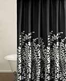 City Scene Shower Curtain, Branches Black