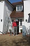 4.75m (15'7) Superior Latest 'Big Red Foot' Multi Purpose Ladder with free Extra Strong 2-part platform