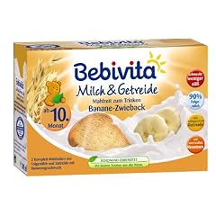 Bebivita Trinkmilch Banane-Zwieback 1486, 6er Pack (6 x 2 x 0,2 l Packung)