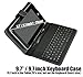 9.7 Inch Keyboard (Wired Keyboard) Kick Stand Case For Android Tablet + HSINI Touch Screen Stylus Pen