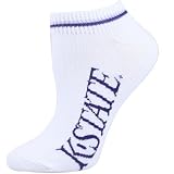 Kansas State Wildcats White Ladies (529) 9-11 Ankle Socks