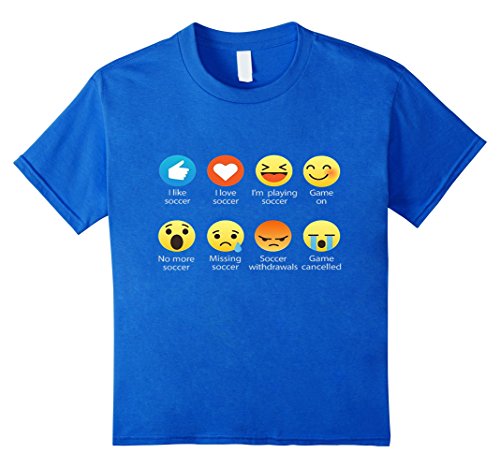 I Love Soccer Emoticon (Emoji) T-Shirt