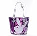Playboy Handbag Black / Silver Leopard Print Tabloid Tote