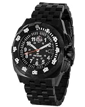 H3 Tactical Men's H3.05015.09 PRO DIVER Black Ion-Plated Stainless Steel Watch