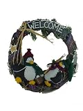 Penguins Winter Christmas Welcome Wreath