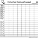Yellow Mountain Imports Chicken Foot Dominoes Scorepad - 50 Sheets