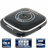 SABRENT 4-Port USB 2.0 Powered High Performance Hub with Individual LEDs (HB-USRD)