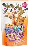Friskies Party Mix, Original Crunch Cats Treats, Chicken, Liver & Turkey Flavors, 2.1-Ounce Pouches (Pack of 10)