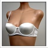 Jasmin 2 Pack $32 Satin Ivory Mold Cup Bra #2580 sz 34AA 36AA 38AA