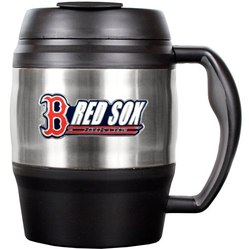 MLB Boston Red Sox 52-Ounce Stainless Steel Macho Travel Mug with Bottle Opener