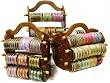 Beachcombers! Ethnic Indian Glass Bangle Bracelet Of The Month Club With Bangle Stand & Bonus