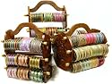 Beachcombers! Ethnic Indian Glass Bangle Bracelet Of The Month Club With Bangle Stand & Bonus