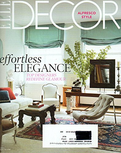 Elle Decor Magazine ALFRESCO STYLE Effortless Elegance: Top Designers Redefine Glamour May 2011